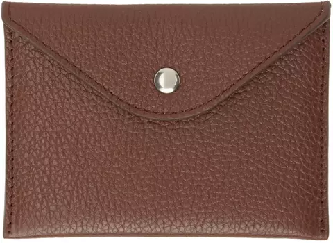 Коричневая визитница-конверт LEMAIRE