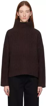 Коричневая водолазка с воротником rag &bone Connie rag & bone