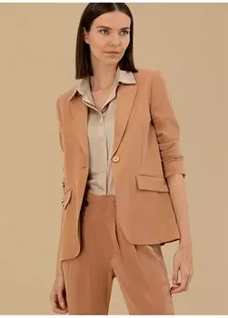 Коричневая женская куртка стандартного кроя MASSI-C Pierre Cardin, коричневый