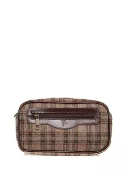 Коричневая женская поясная сумка Fabrika