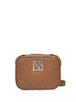Коричневая женская сумка через плечо Armani Exchange