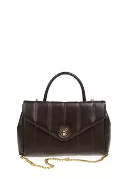 Коричневая женская сумка через плечо Fabrika