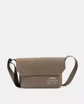 Коричневая женская сумка на плечо из переработанного полиэстера Ecoalf