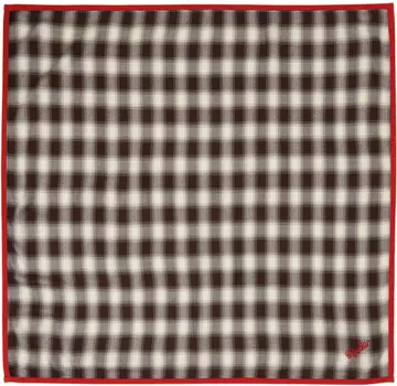 Коричнево-белая бандана в клетку Shadow Bode