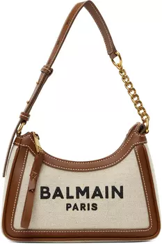 Коричнево-бежевая сумка B-Army Balmain