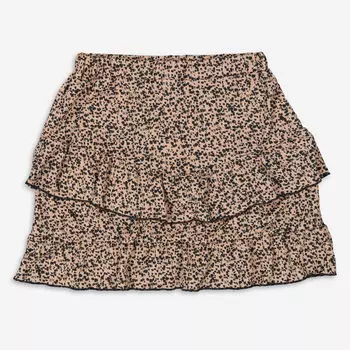 Коричнево-черная юбка в горошек Garcia