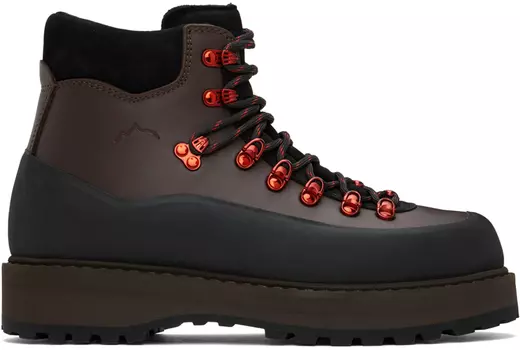 Коричнево-черные ботинки Roccia Vet Gomma Diemme