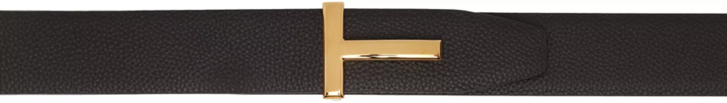 Коричнево-черный двусторонний ремень T Icon TOM FORD