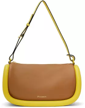 Коричнево-желтая сумка Bumper-15 Jw Anderson