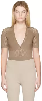 Коричневое боди 'Le Body Yauco' Jacquemus