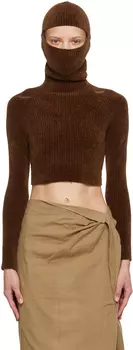 Коричневое худи 'La Cagoule Manches Longue' Jacquemus