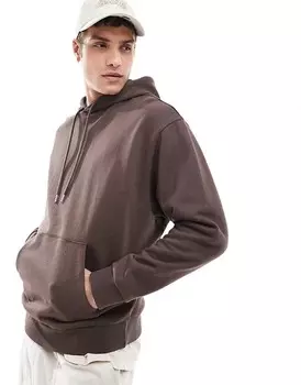 Коричневое худи оверсайз ASOS DESIGN Essential