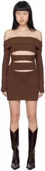 Коричневое мини-платье Елена MISBHV