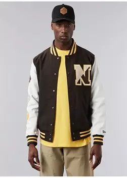 Коричневое мужское пальто New Era