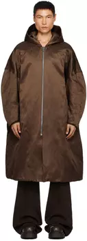 Коричневое пальто Rick Owens Jumbo Peter