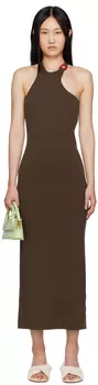 Коричневое платье-макси Aude SIR.