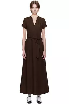 Коричневое платье-миди Annelie A.P.C.