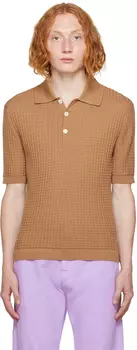 Коричневое поло Greca Versace