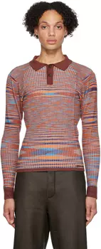 Коричневое поло Le Papier 'La Robe Zucca' Jacquemus