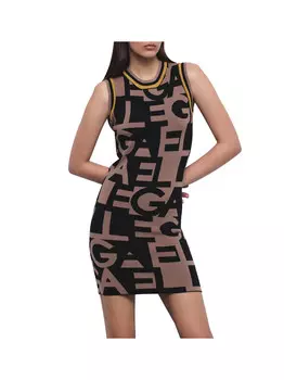 Коричневое женское платье Gaelle Paris