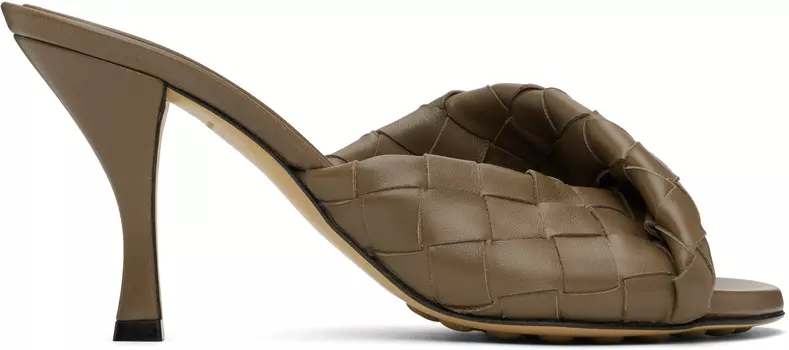 Коричневые босоножки Blink Heeled Bottega Veneta