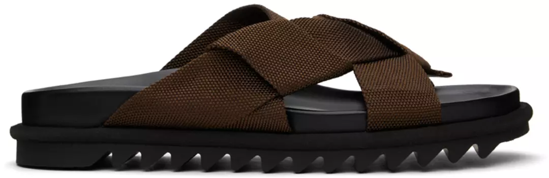 Коричневые босоножки через плечо Dries Van Noten