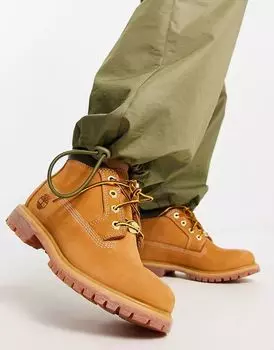 Коричневые ботинки из нубука Timberland Nellie