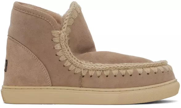 Коричневые ботинки Mou Stitch