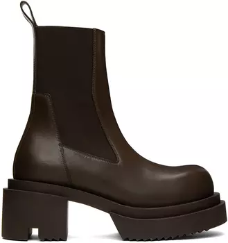Коричневые ботинки Rick Owens Beatle Bogun