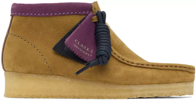 Коричневые ботинки Wallabee Clarks Originals