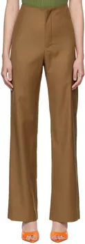 Коричневые брюки Ally с высокой талией WYNN HAMLYN