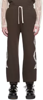 Коричневые брюки для отдыха с принтом Charles Jeffrey Loverboy