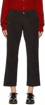 Коричневые брюки-джини YMC