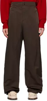 Коричневые брюки Giwa Birrot