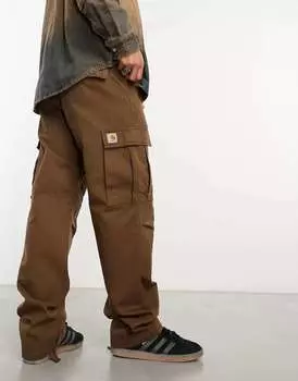 Коричневые брюки-карго Carhartt WIP Regular