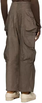Коричневые брюки-карго Entire Studios Gocar