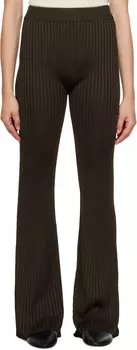 Коричневые брюки-клеш Jil Sander