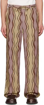 Коричневые брюки Le Raphia 'Le Pantalon Meio' Jacquemus