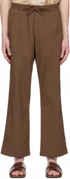 Коричневые брюки с кулиской LE17SEPTEMBRE