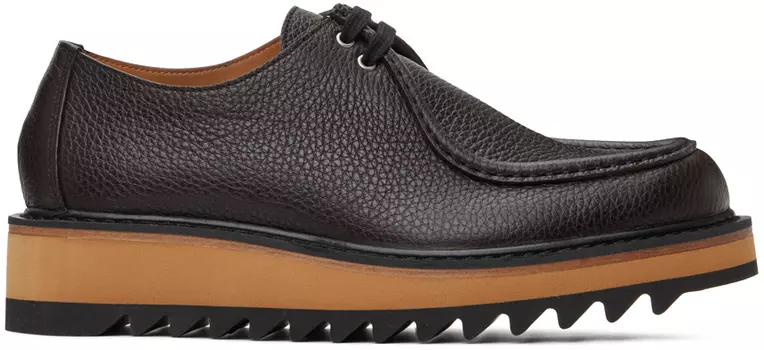 Коричневые дерби на платформе Dries Van Noten
