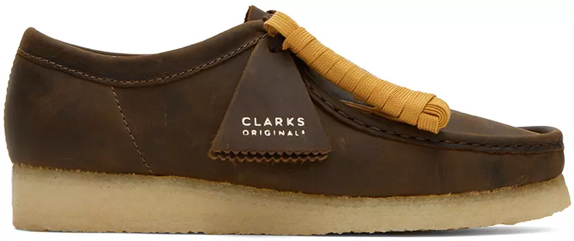 Коричневые дерби Wallabee Clarks Originals