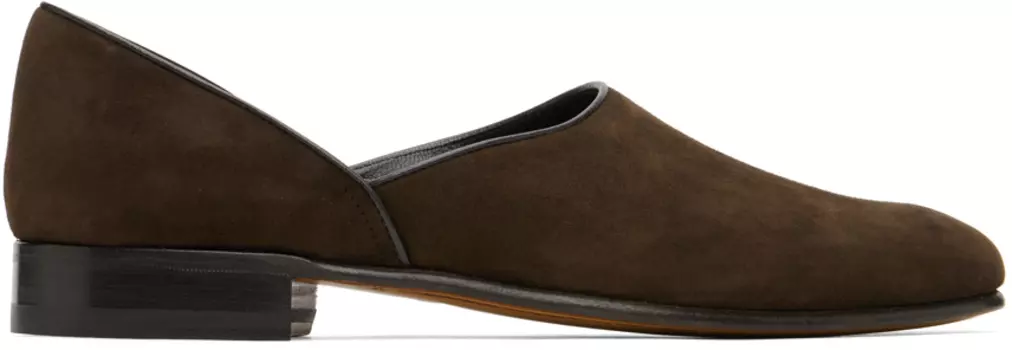 Коричневые домашние тапочки Bode