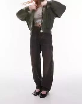 Коричневые джинсы Topshop Carpenter