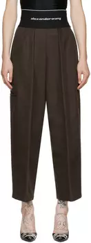 Коричневые хлопковые брюки Alexander Wang