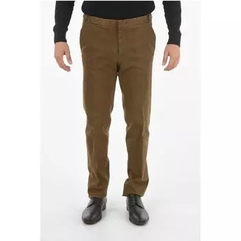 Коричневые хлопковые брюки Corneliani, Brown