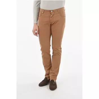 Коричневые хлопковые брюки Corneliani, Brown