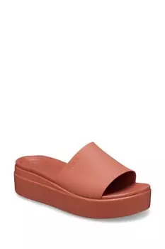 Коричневые и бруклинские шлепанцы Crocs, коричневый