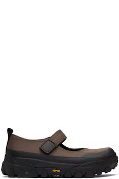 Коричневые и черные балетки Vibram Mary Jane AMOMENTO