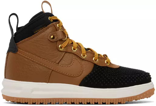 Коричневые и черные кроссовки Nike Lunar Force 1
