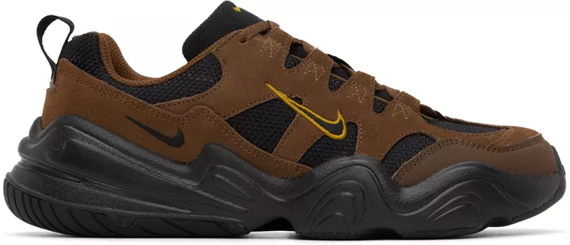 Коричневые и черные кроссовки Nike Tech Hera